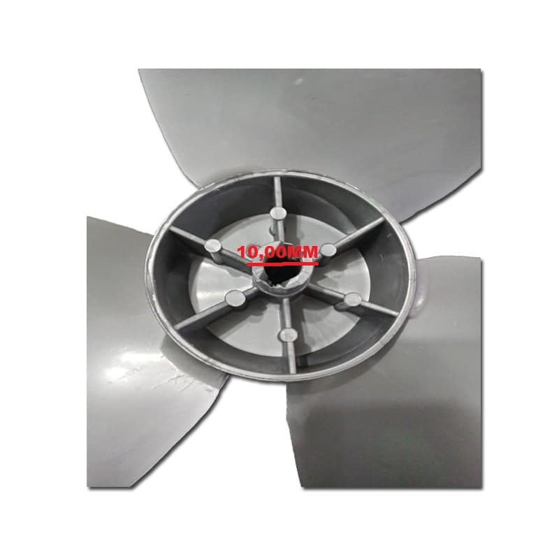 HELICE DE 40CM P/VENTILADOR LOREN SID 40CM 3PAS TURBO ORBITAL/ FAET 40CM CINZA F-10,0MM PONTA REDONDA C/TRAVA TRASEIRA - 40 380X31 PR F.10,0MM - foto 1 de 3