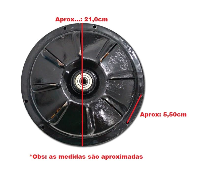 MOTOR P/VENTILADOR DE TETO VENTI-DELTA PLUS LIGHT 220VOLTS P/3PAS - COR PRETO - USO COM LUMINARIA - foto 1 de 2