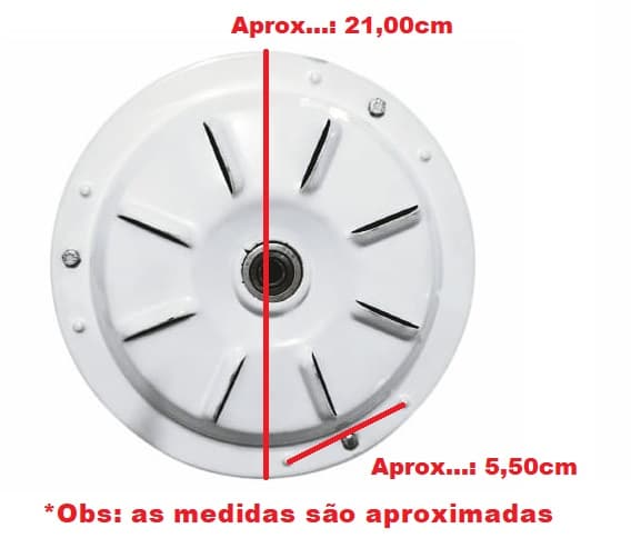 MOTOR P/VENTILADOR DE TETO PRIMAVERA 220V BRANCO - MODELO 3PÁS - *SALDÃO RECUPERADO - SERVE PARA ARGE LOREN SID OU RIOPRELUSTRES - foto 1 de 3