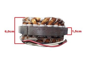 ESTATOR BOBINADO MOTOR VENTILADOR VENTI-DELTA OSCILANTE 50/60CM 220V200W04,0UF PAR/COL/MESA ANTIGO - *USAR C/CAP.04,0UF 250VAC