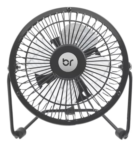 VENTILADOR DE MESA 015CM BRIGHT MINI DC5V USB - HEL-4PAS - VENTILADOR DE MESA USB BRIGHT - METAL