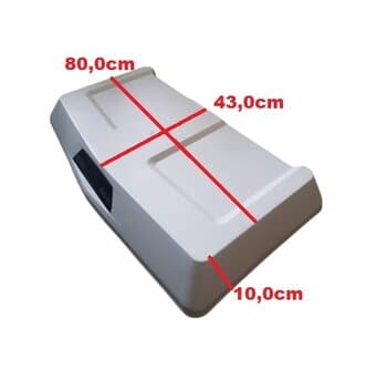 CARENAGEM SUPERIOR TAMPA CENTRAL DO PAINEL P/CLIMATIZADOR BEM ESTAR BE9000 / MWM M9000