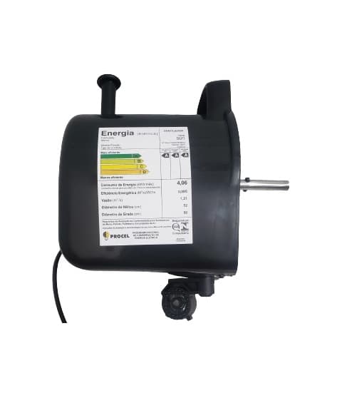 MOTOR P/VENTILADOR TRON OSCILANTE PAREDE 220V140W 50/60CM PRETO AT 220V C1- EIXO 10MM - MOTOR COMPLETO