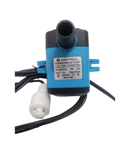 BOMBA DE AGUA 0600LH 220V10,0W HMAX1,20MT P/CLIMATIZADOR VENTISOL CLIN8 CLM10 CLIN16 CLM20 CLIN35 CLIN60 CLIN80 60HZ BICO-13MM - C/SENSOR DE TEMP E S - foto 1 de 3