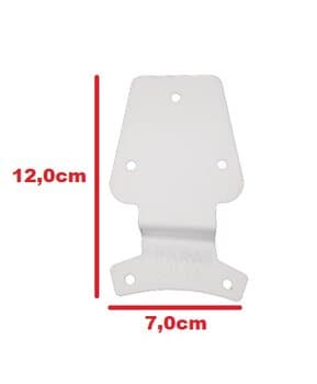 GARRA VENTI-DELTA MOTOR MAIOR - COR BRANCA LISA LUXO - *VENDIDA P/UNIDADE* - F/MT-5,0 F/PA-4,7CM - LUNÁTICO ETC...ENTRE OUTROS