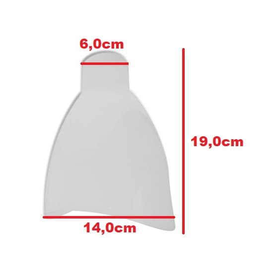 GLOBO CUPULA PLASTICA DA LUMINARIA VENTILADOR VENTI-DELTA LIGHT - GLOBO ABERTO - DELTA NEW LIGHT - * APENAS O GLOBO SEM SOQUETE* - foto 1 de 4