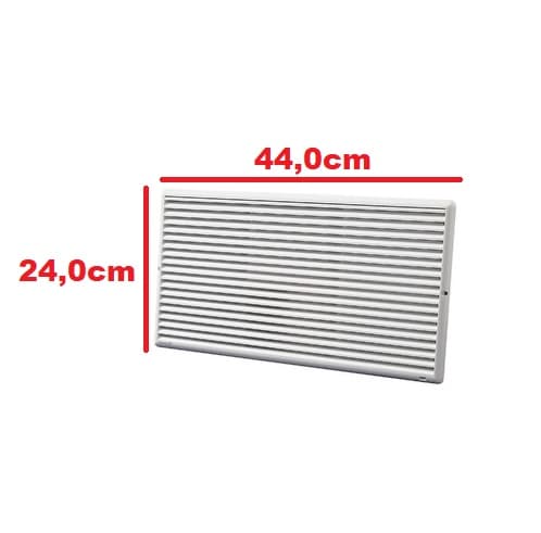 GRADE VENEZIANA 44X24CM P/VENTILAÇÃO DE SUPERFÍCIE - MEDIDAS 44X24CM - GRELHA PLÁSTICA BRANCA - G - foto 1 de 2