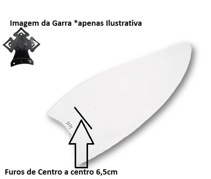 PÁ HÉLICE PARA VENTILADOR DE TETO VENTI-DELTA MOTOR GRANDE - PA HÉLICE PARA VENTILADOR DE TETO RIOPRELUSTRES - P/GARRA PEQUENAPA HÉLICE P/ VENTILADOR - foto 1 de 2