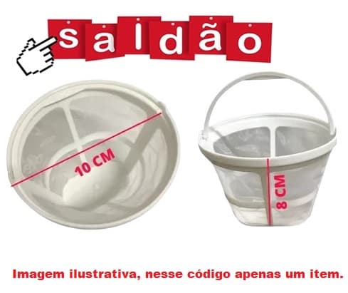 FILTRO P/CAFETEIRA AGRATTO 15X CEV15 - COADOR PERMANENTE REMOVIVEL CEV 15 - *01-SALDAO/USADA - foto 1 de 2