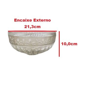 GLOBO *DIVERSOS MODELOS 213MM/021,3CM - VD VIDRO VT IMPORTADOS