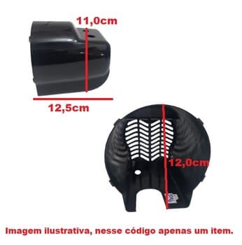 CAPACETE DO MOTOR P/VENTILADOR VENTISOL 30CM/40CM TURBO 6PAS PRETO - CAPA PLASTICA 0376 G2 MESA COLUNA OU PAREDE