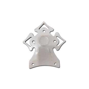 GARRA VENTI-DELTA MOTOR MAIOR - COR CINZA 3-TRIANGULOS GRANDE - *VENDIDA P/UNIDADE - SUP. DAS PAS FUROS 6,0CM - TORNADO / RIOPRELUSTRES