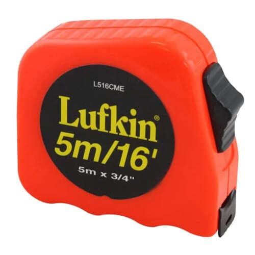 TRENA DE BOLSO 05MT X 19MM FITA AÇO CAPA PLÁSTICA C/TRAVA 05-METROS LUFFKIN / IRWIN / THOMPSON - foto 1 de 1