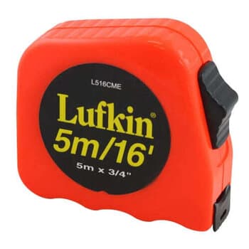 TRENA DE BOLSO 05MT X 19MM FITA AÇO CAPA PLÁSTICA C/TRAVA 05-METROS LUFFKIN / IRWIN / THOMPSON