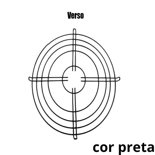 GRADE P/VENTILADOR 35CM CLIMATIZADOR ECOCLEAN V6 E V8 - METAL COR PRETA - PARTE TRASEIRA - *VENDIDA P/UNIDADE - foto 1 de 2