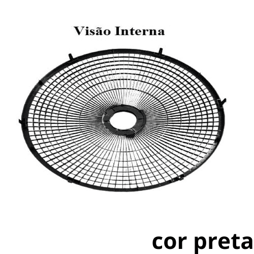 GRADE P/ VENTILADOR 40CM MONDIAL MAXI POWER 40 - PLÁSTICA COR PRETA - PARTE DIANTEIRA - *VENDIDA P/UNIDADE - foto 1 de 2