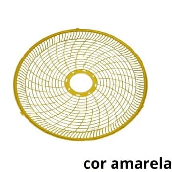 GRADE P/VENTILADOR 50CM DÔMINA PL AMARELA 6 OU 8PÁS COLUNA MESA PAREDE - SERVE P/DIANTEIRA OU TRASEIRA - *VENDIDA P/UNIDADE