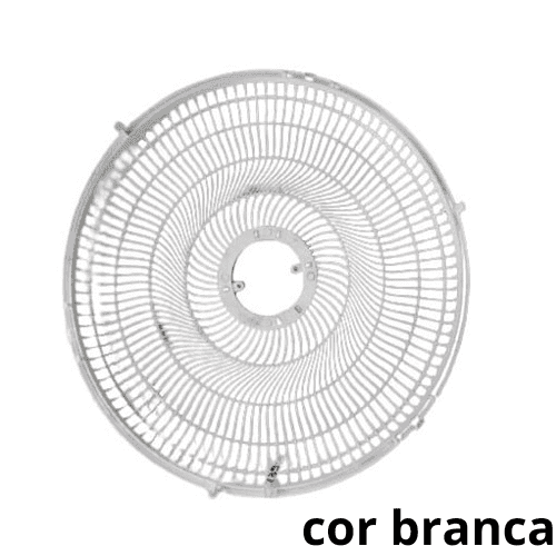 GRADE P/VENTILADOR 50CM VENTI-DELTA NEW LIGHT PLASTICA BRANCA 01UN COL/MESA/PAREDE -DIANTEIRA OU TRASEIRA-*VENDIDA P/UNIDADE - SERVE P/ARGE STYLO TWIS - foto 1 de 3