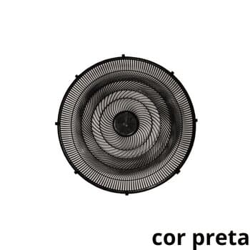 GRADE P/VENTILADOR 50CM VENTISOL - PL DIANTEIRA 8TRAVAS MACHO PRETA - P/NEW NOTOS TURBO STEEL MONTA FACIL 6PAS -*VENDIDA P/UNIDADE