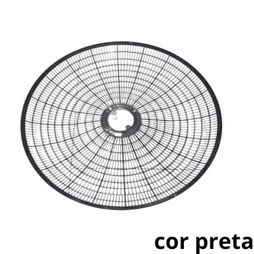 GRADE P/VENTILADOR 60CM CLIMATIZADOR CLIMATTIZE MODELO DIANTEIRA OU TRASEIRA COR PRETA - Q600 NYLON PLASTICA PRETA - foto 1 de 2