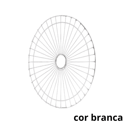GRADE P/VENTILADOR VENTISOL 60CM METAL 40-FIOS BRANCA - COLUNA/PAREDE - DIANTEIRA - *SALDÃO *VENDIDA P/UNIDADE - foto 1 de 1