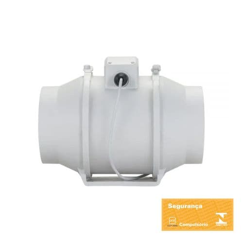 EXAUSTOR DE 15CM RENOVADOR DE AR TURBO IN-LINE 110V-65W VAZAO-00550M3/H 2350RPM VENTISOL EXL 150MM (-40°GRAUS) - foto 1 de 3