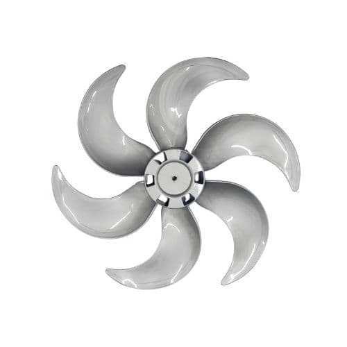 HELICE P/VENTILADOR DE 50CM VENTISOL 6PÁS CINZA TURBO6 F08,0MM PRD C/TRAVA TRASEIRA - SERVE P/MONDIAL 50CM/ CATAVENTO - *PARALELA