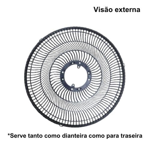 GRADE P/VENTILADOR 40CM VENTI-DELTA FREE COLUNA MESA PAREDE - PLÁSTICA PRETA - *VENDIDA P/UNIDADE - SERVE P/DIANTEIRA OU TRASEIRA - foto 1 de 2
