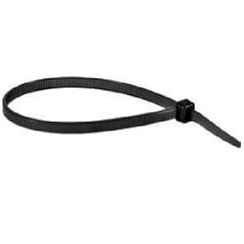 ABRAçADEIRA DE NYLON 100 X 2,5MM PRESILHA LACRE PEQUENA COR PRETA - *VENDIDA P/UNIDADE