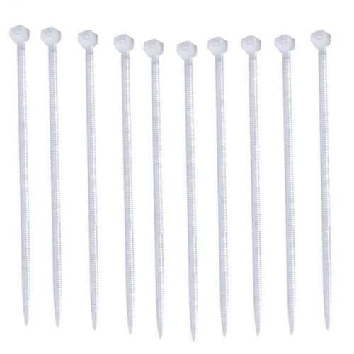 ABRAçADEIRA DE NYLON 200 X 2,5MM PRESILHA LACRE MéDIA COR BRANCA - KIT C/10-UNIDADES - foto 1 de 1
