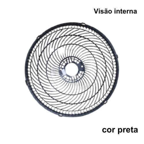 GRADE P/VENTILADOR 30CM VENTISOL TURBO - PLASTICA PRETA TRASEIRA - *VENDIDA P/UNIDADE - foto 1 de 3