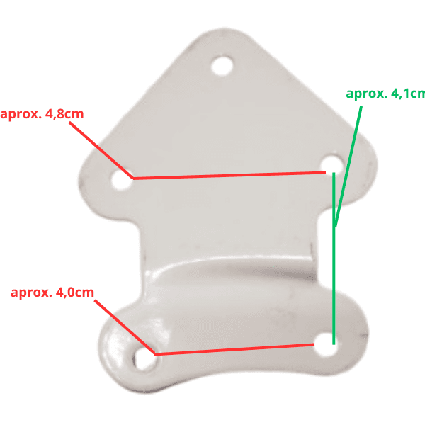 GARRA SUPORTE DA PÁ HÉLICE P/VENTILADOR DE TETO TRON NEW ATUAL - COR BRANCA -*VENDIDA P/UNIDADE - TRON MAX TRON BÚZIOS - COMPRIMENTO 08,5CM - foto 1 de 2