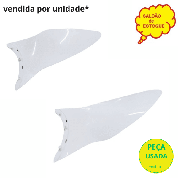 PÁ HÉLICE P/VENTILADOR DE TETO ALISEU TERRAL1 ORIGINAL - PLÁSTICA BRANCA - ALISEU 1A GERAÇÃO - *VENDIDA P/UNIDADE - SALDÃO - foto 1 de 2