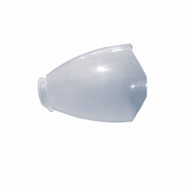 GLOBO CUPULA PLASTICA DA LUMINARIA VENTILADOR VENTEX YRIS LIGHT/LUMI - ENCAIXE SOB-PRESSÃO- *SEM PLAFON / *SEM SOQUETE - foto 1 de 2