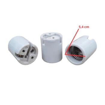 SOQUETE PORCELANA E40 P/LÂMPADAS DE ALTA POTÊNCIA - *VENDIDO P/UNIDADE