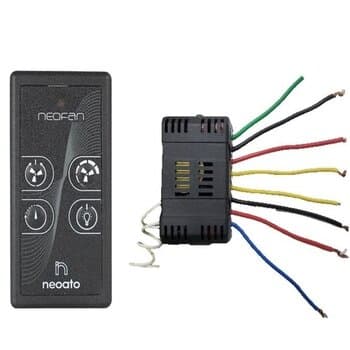 CONTROLE REMOTO DEFAN P/VENTILADOR TETO-CAP.2FIOS - KIT BIV 01-RECEP+TRANSM RF UNIVERSAL - DEVISE VIVATO NEOATO NEOFAN NF3020 - *P/MODELOS ATE 200W