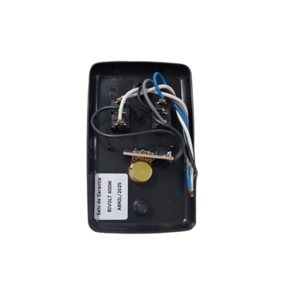 CHAVE P/VENTILADOR DE TETO ESP.4X2 PRETO - CONTROLE DE VEL.ROTATIVO DIMER 200/400WBIV RIMA/VENTMAR - TECLA DE REVERSÃO + TECLA LÂMPADA - foto 1 de 2