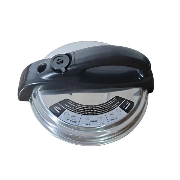 TAMPA DA PANELA DE PRESSÃO ELÉTRICA ELETRÔNICA 04LT INOX VENTISOL AGRATTO PE-01 PED-01 PE-02 PED-02 *SERVE NA MONDIAL PRATIC COOK 4L