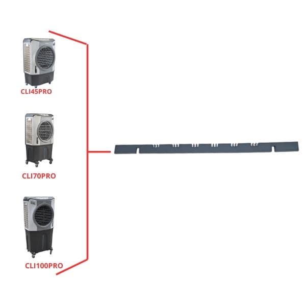FIXADOR HORIZONTAL INTERNO TRAVA DAS ALETAS VERTICAIS INTERNAS P/CLIMATIZADOR VENTISOL CLI45LT CLI70LT CLI100LT PRO/PRO2 - foto 1 de 2