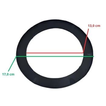 ANEL BORRACHA DA BASE DO COPO LIQUIDIFICADOR JL COLOMBO BR-BAIXA ROTAÇÃO DE 06,0LT A 30,0LT-LITROS