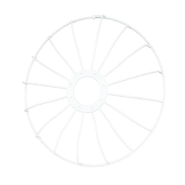 GRADE P/VENTILADOR 30CM LOREN SID - GEMINI/ORBITAL/TUFAO ATUAL - METAL BRANCA - SERVE P/DIANTEIRA OU TRASEIRA - *VENDIDA P/UNIDADE - foto 1 de 2