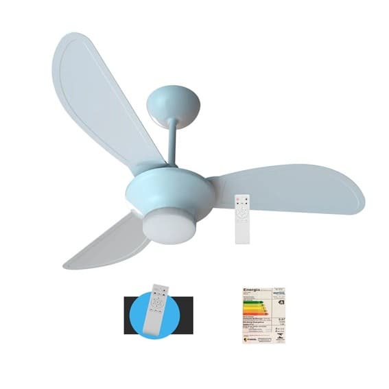 VENTILADOR DE TETO VENTISOL MISTRAL INVERTER BIV110V-220V 30W BRANCO LED18W 3PáS PL TUBA BRANCAS CONTROLE REMOTO 6-VELOCIDADES - foto 1 de 3