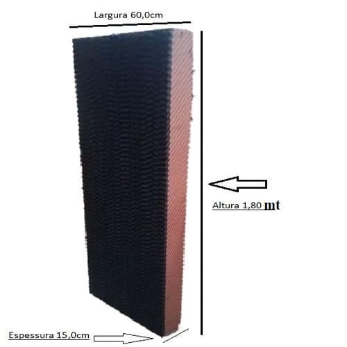 COLMEIA P/CLIMATIZADOR - ESP15,0CM X L60,0 X A/C180,0CM ROTOPLAST/ MEGA BRISA/ ECOBRISA - PAINEL EVAPORATIVO 18060-15 - foto 1 de 2