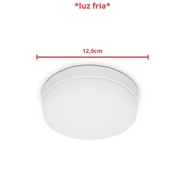 LUMINÁRIA PLAFON PAINEL LED SOBREPOR RD12,0CM FRAMELESS PLÁSTICA - 18W6500KBIV BRANCA B/BRANCA C120XL120XA24MM - foto 1 de 2