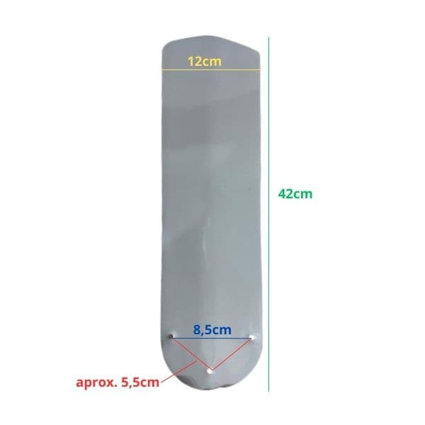 PÁ HÉLICE VENTILADOR DE TETO CICLONE - METAL ALUMÍNIO CINZA - *VENDIDA P/UNIDADE - ORIGINAL P/MODELOS APOLO MERIDIONAL EQUATORIAL - foto 1 de 2