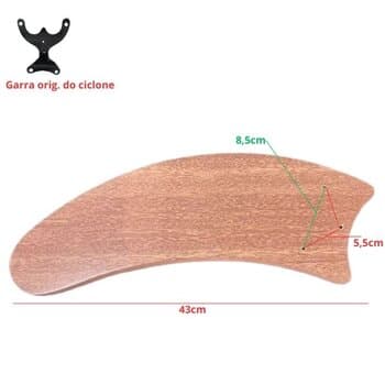 PÁ HÉLICE VENTILADOR DE TETO CICLONE - MDF FACÃO COR MADEIRA L00CM X A00,0MM X C00,0CM - *VENDIDA P/UNIDADE - ORIGINAL P/MODELOS MERIDIONAL EQUATORIAL
