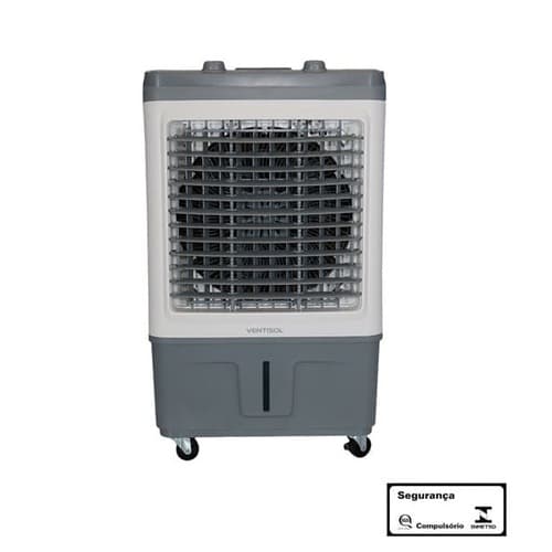 CLIMATIZADOR DE AR 035LT 220V150W VENTISOL VAZÃO-4.000M3/H ATÉ 20M2 UMIDIFICADOR PORTÁTIL CLIN35PRO2-02 3-VEL BCO/CZA - foto 1 de 5