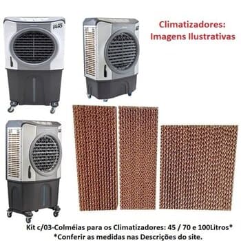 COLMEIA P/CLIMATIZADOR - E06,0X L42,0 X A/C048,0CM 1-TRAS + 2-LAT ESP.05,0X L21,0 X A/C60,0CM - KIT VENTISOL-CLI45LT CLI70LT CLI100LT PRO MWM-M4500