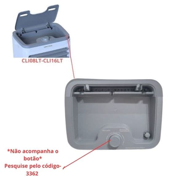 CONSOLE TANQUE SUPERIOR CLIMATIZADOR VENTISOL CLIN08LT CLIN16LT / CLIN 8/16 CZ
