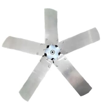 HÉLICE P/EXAUSTOR LOREN SID 60CM 5PÁS ALUMINIO - ENCAIXE F10,0MM C/CUBO C/PARAFUSO LATERAL - 60 580X5 FA F.10MM